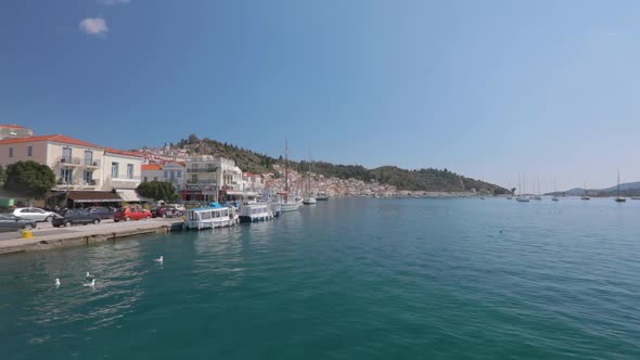 Sail near the Greek island