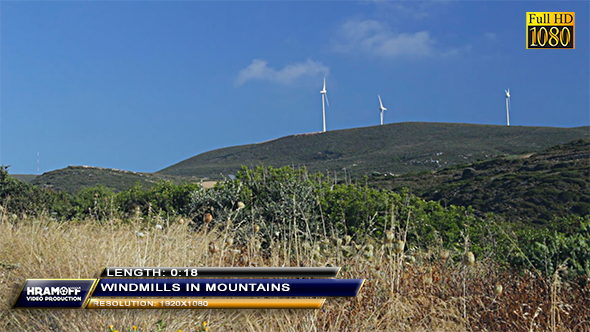 Windmills In Mountains