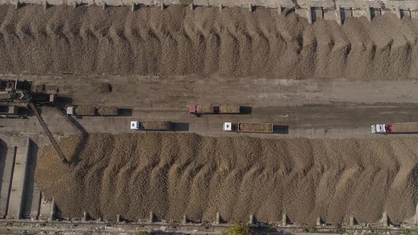 The Process of Unloading Sugar Beets