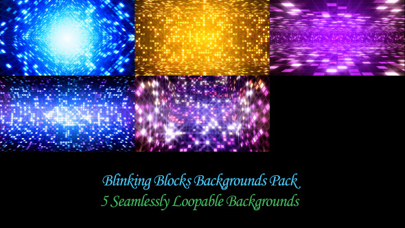 Blinking Blocks Backgrounds Pack