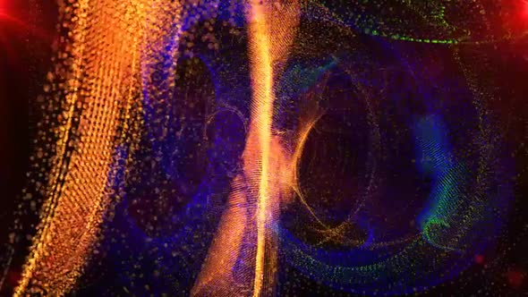 Illuminated Colored Dots Loop VJ Background