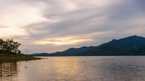 Time lapse 4k Sky River