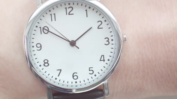 Close up of a wrist watch