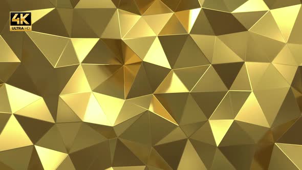 Gold Low Poly 4K