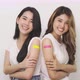 Smiling Asian Women Show Bandage On Arm. Happy Asian Woman Feels Good After Received Vaccine. - VideoHive Item for Sale