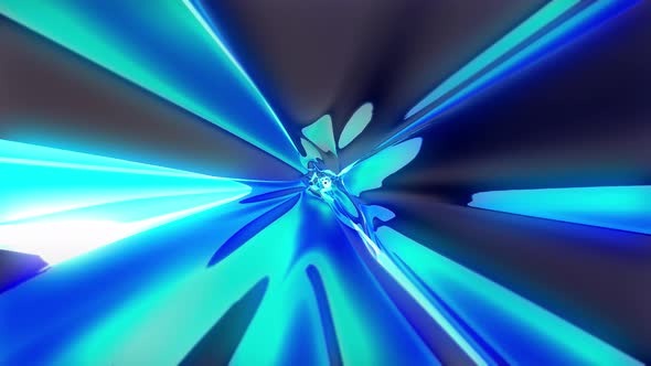 Abstract Organic Tunnel vj Loop. Warp tunnel wormhole moving in hyperspace, 4k Satisfying Shining