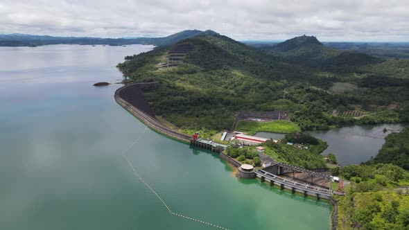 Aerial View of Fish Farms in Norway