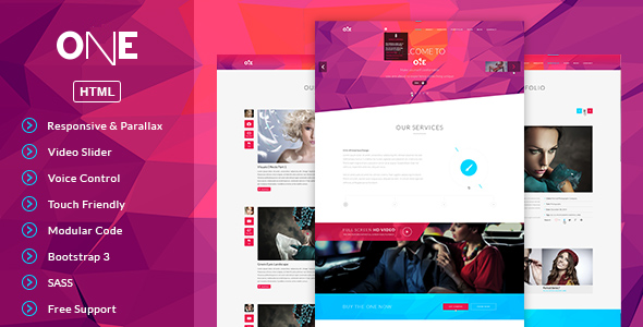 ONE- HTML Template
