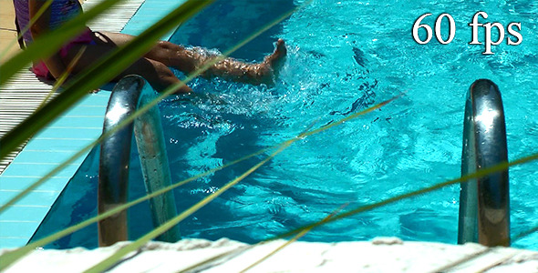 Little Girl Having Fun Near the Pool alt