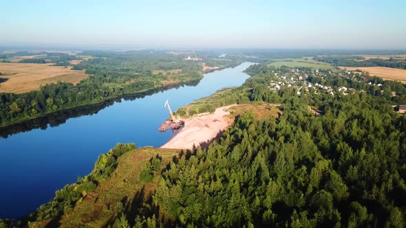 Western Dvina River And Summer Cottages 08