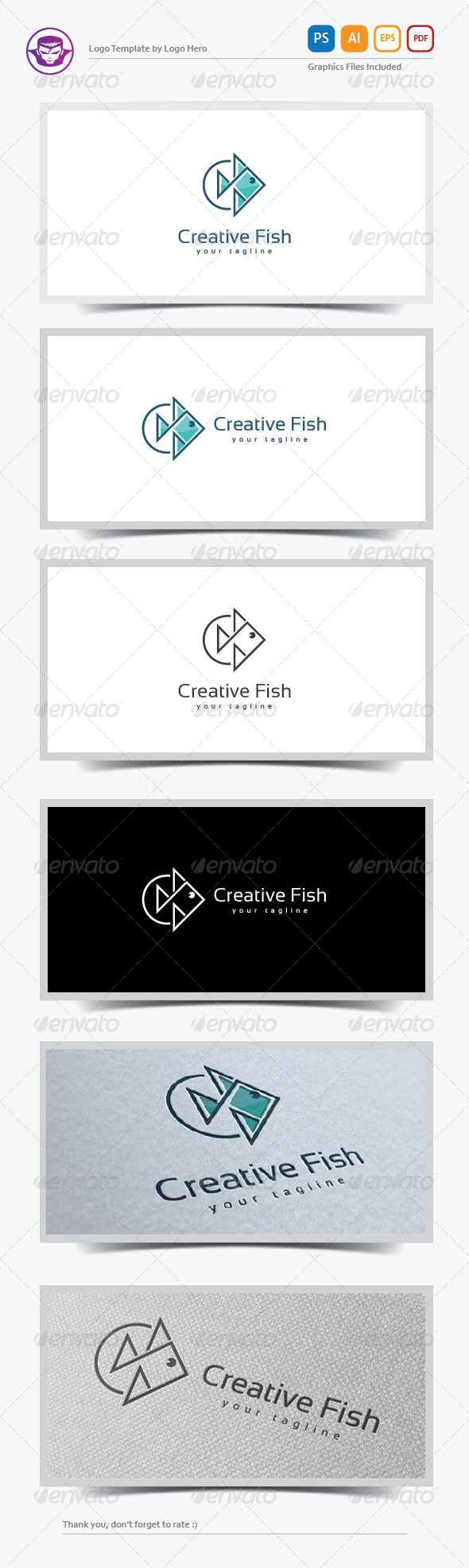 Creative Fish Logo Template