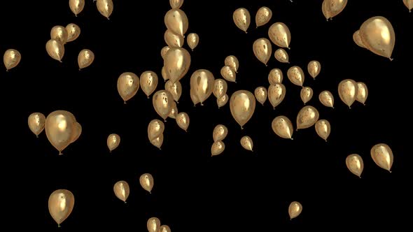 Gold Celebration Event Balloons alt