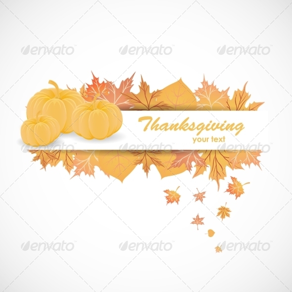 Banner for Thanksgiving Day