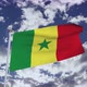 Senegal Flag With Sky 4k - VideoHive Item for Sale