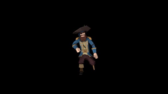 Pirate Captain Low Poly Dance