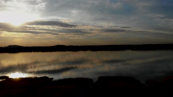 Romantic Sunset by The Lake