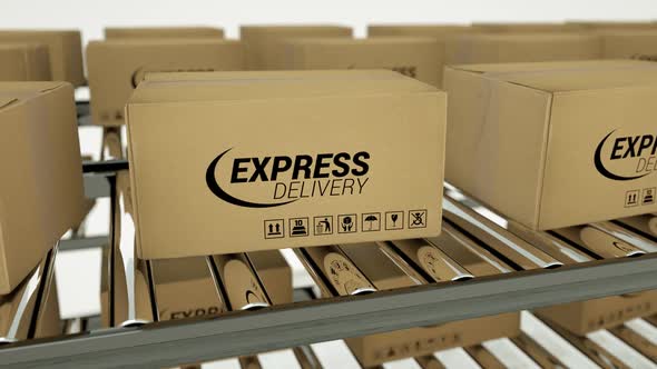 Express Delivery cardboard boxes shipment