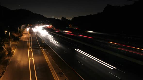 Los Angeles Freeway Traffic Time Lapse