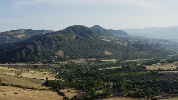 Natural countryside in cultivation