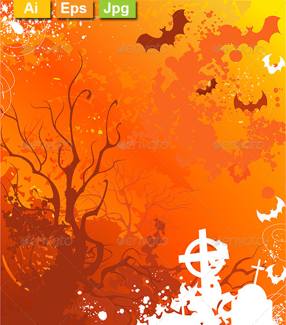 Orange Background on Halloween