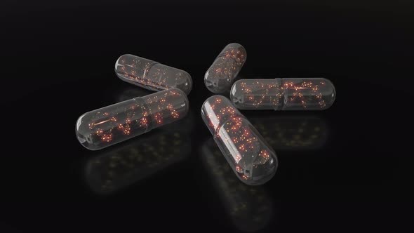 Pills and DNA background