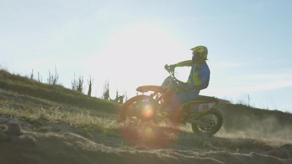 Rider on a motocross