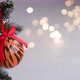Christmas balls painted as tiger stripes on Christmas tree with a garland. - VideoHive Item for Sale