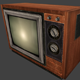 Low Poly: Old Television - 3DOcean Item for Sale