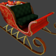 Low Poly: Santa Claus Sleigh - 3DOcean Item for Sale