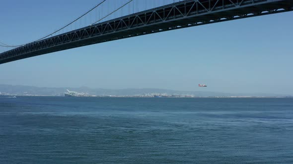 Helicopter Under The Bridge