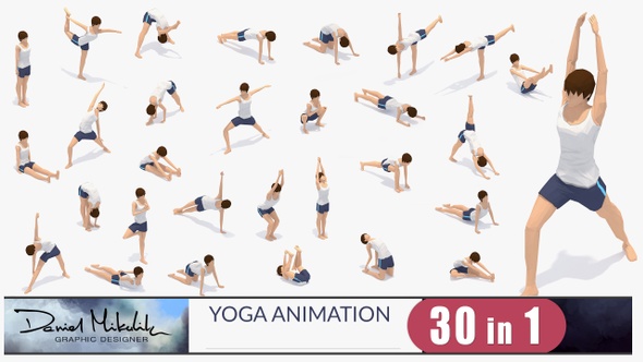 Woman Yoga Animation Bundle