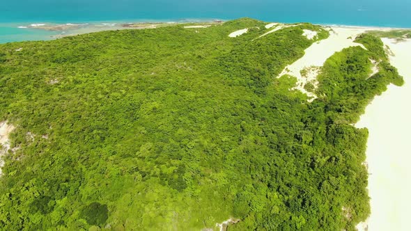 Top view of the land form in Natal