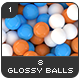 8 Glossy Balls Backgrounds Pack 1 - GraphicRiver Item for Sale