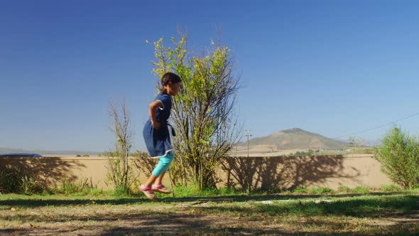 Kids playing in the playground