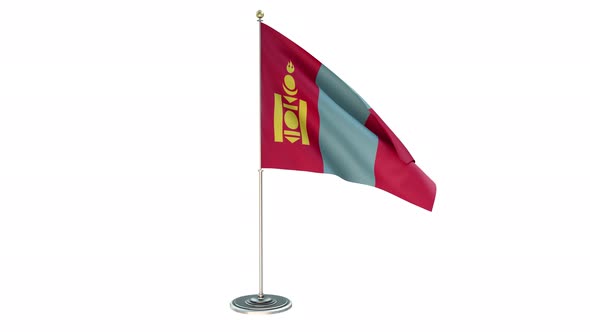 Mongolia Small Flag Pole Loops With Alpha alt