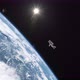 astronaut walking in space - VideoHive Item for Sale