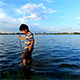 Boy Walk In Lake - VideoHive Item for Sale