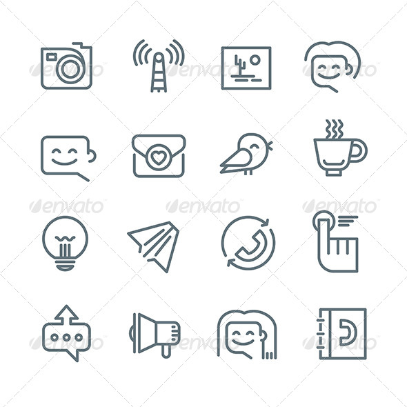 Communication and Networking Icons
