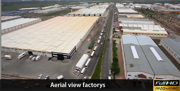 Aerial View of Factories