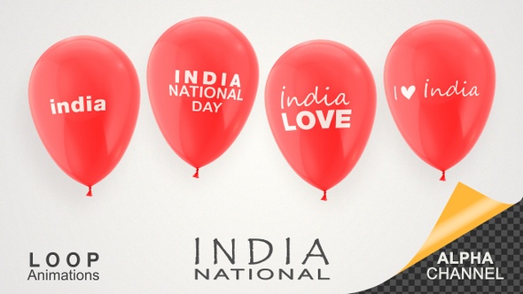 India National Day Celebration Balloons