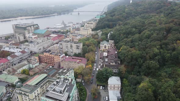 Kyiv - the Capital of Ukraine. Aerial View. Kiev