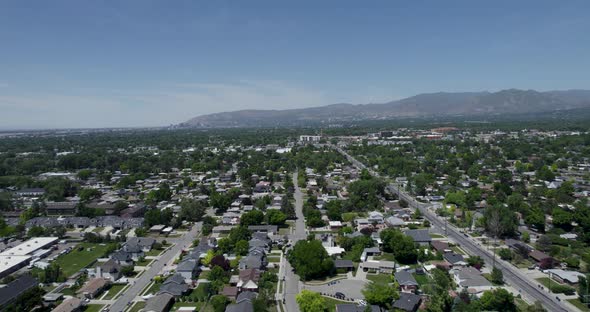Urban Residential City Real Estate of Salt Lake City, Utah - Aerial