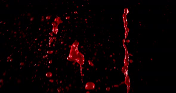 Splashes Of Red Ink