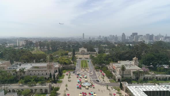 Aerial view of Balboa Park