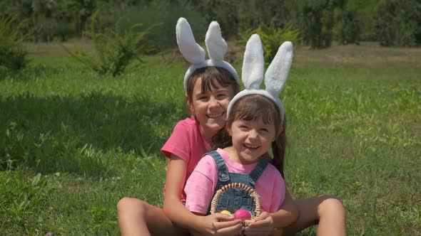 Easter bunnies. 