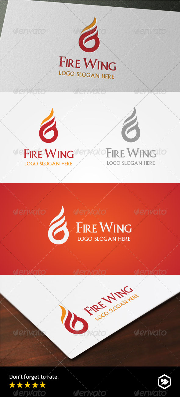 Fire Wing - Letter G Logo