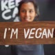 Vegan Girl Holding Wooden Sign - VideoHive Item for Sale
