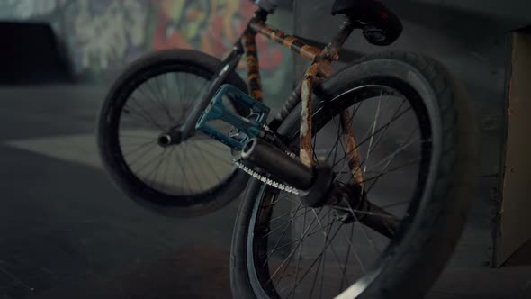 Bmx Bicycle Graffiti Wall Background