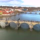 Aerial View of Charles Bridge in Prague - VideoHive Item for Sale