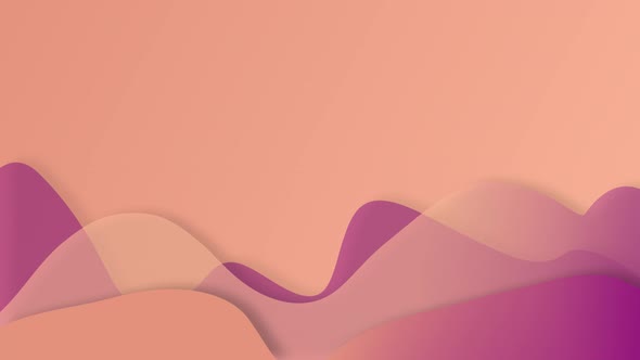 Waves gradient abstract background at the bottom of pacific pink magenta and coral peach colors